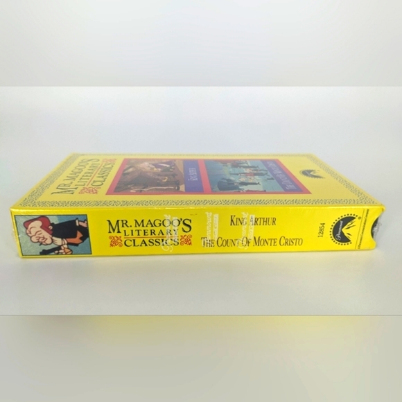 SEALED Mr.Magoo's Literary Classics: King Arthur,Count of Monte Cristo VHS - Picture 3 of 5